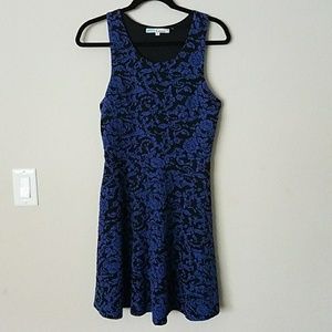 Blue and Black Dress